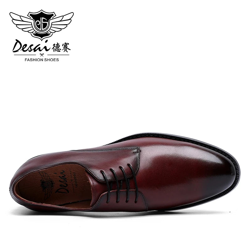 Genuine Leather Derby Shoes