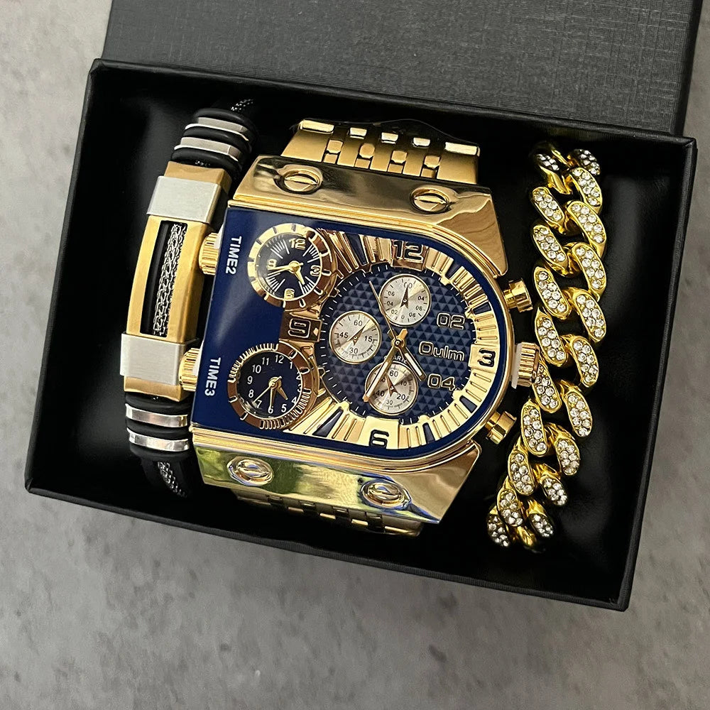 Men’s Luxury Watch & Jewelry Gift Set