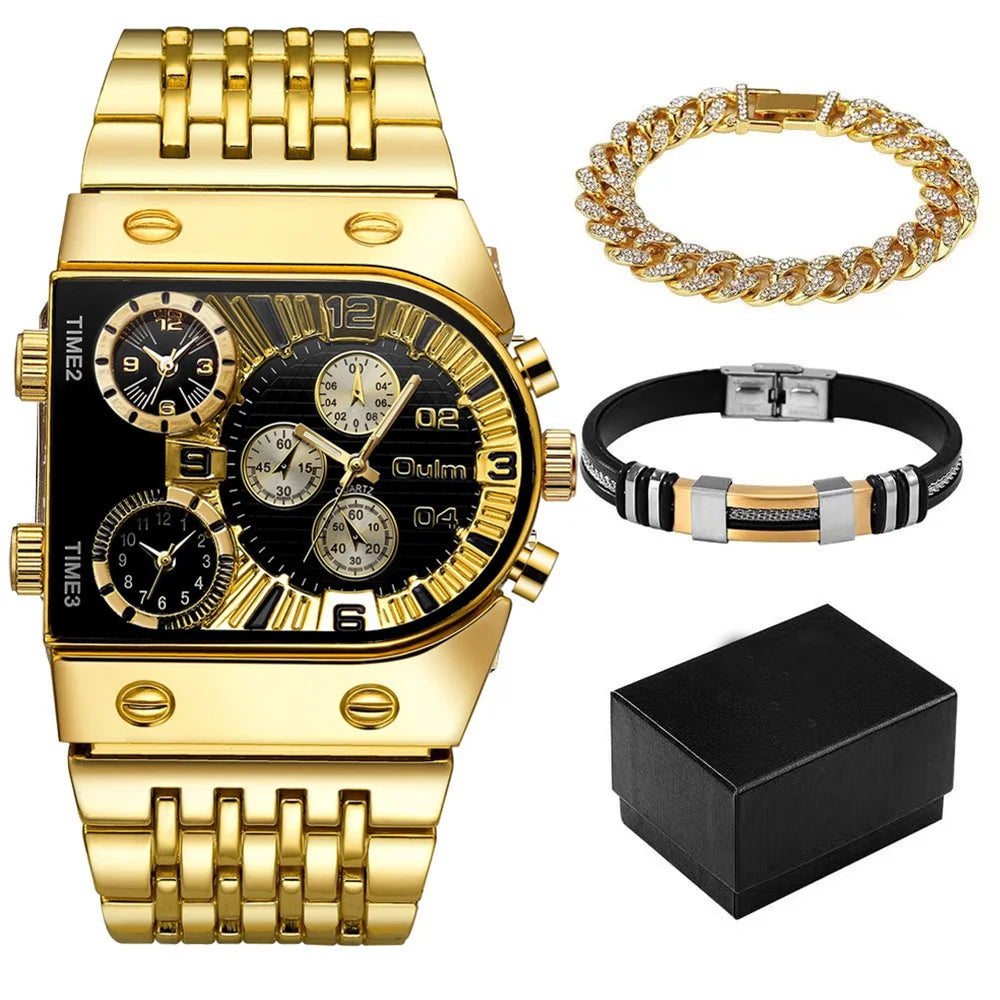 Men’s Luxury Watch & Jewelry Gift Set