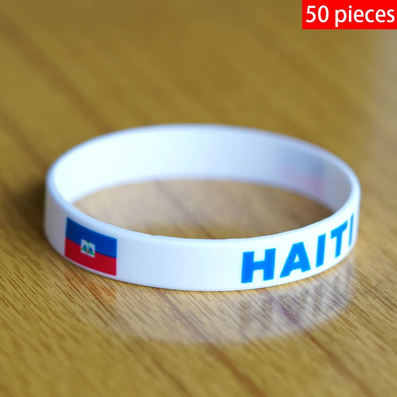 Haiti Flag Wristbands