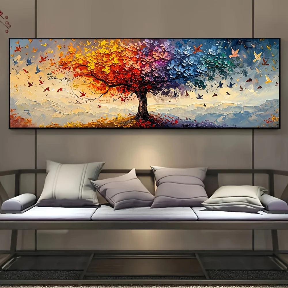 versized Tree of Life Butterfly Canvas – Abstract Wall Art