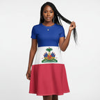 Summer Women Nightgown Flag Of Haiti