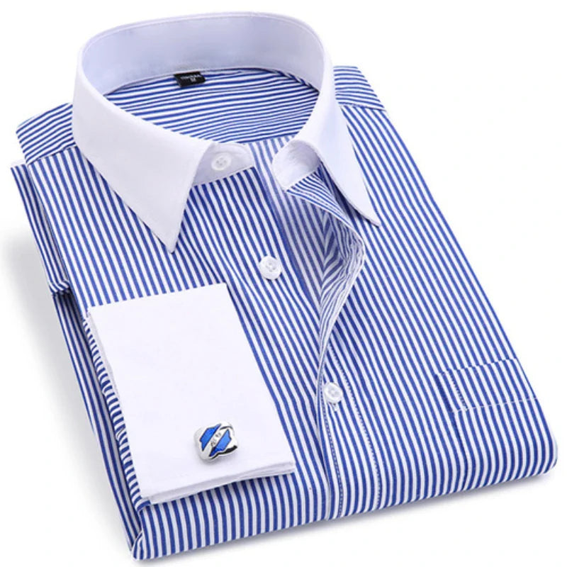 6XL Premium French Cuff Slim Fit Shirt