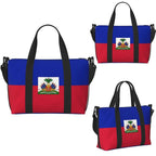Haiti Flag Large Capacity Travel Tote