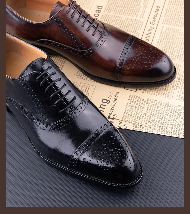 Classic Brogue Dress Shoes