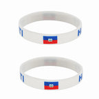 Haitian Flag Rubber Wristbands