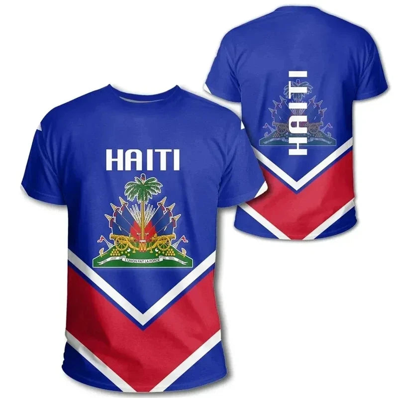 Haiti Island 3D Emblem Oversized T-Shirt – Men’s