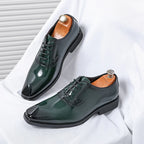 Men's Shiny Emerald Dress Shoes
