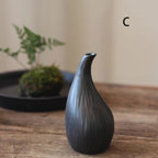Simple Ceramic Hydroponic Vase – Small Decorative Plant Pot for Living Room & Dining Table