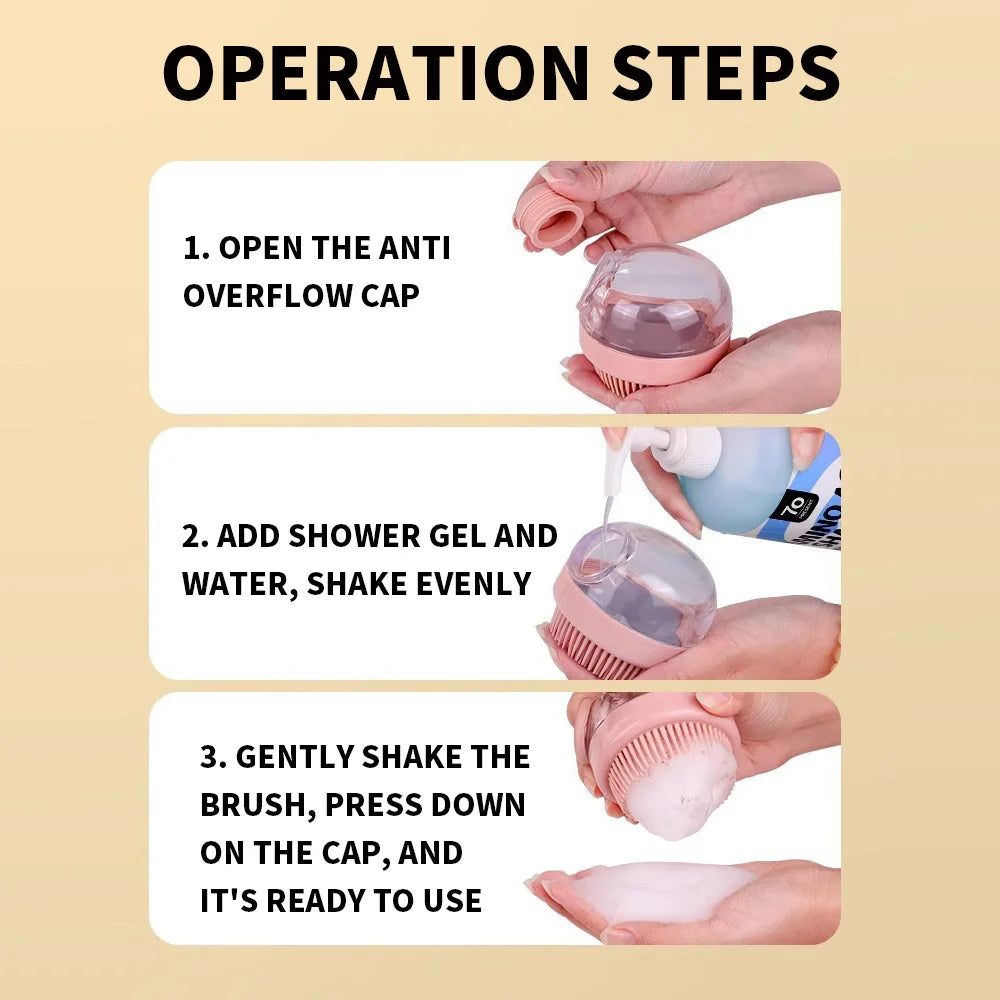 Silicone Pet Shampoo Brush