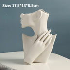 Nordic Style Ceramic Woman Body Vase