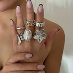 Elegant Baroque Imitation Pearl Open Ring Jewelry