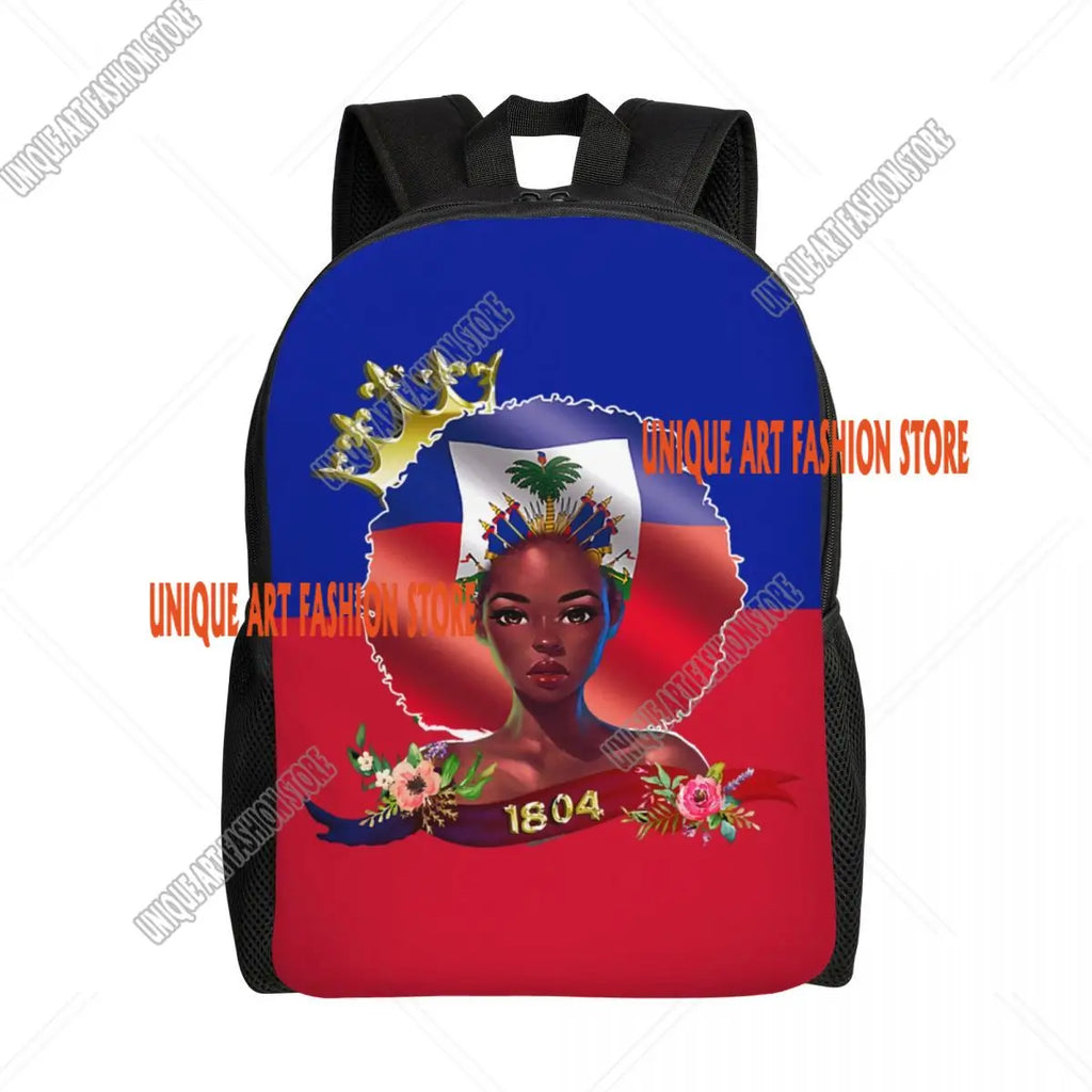 Haitian Queen 1804 Flag Laptop Backpack