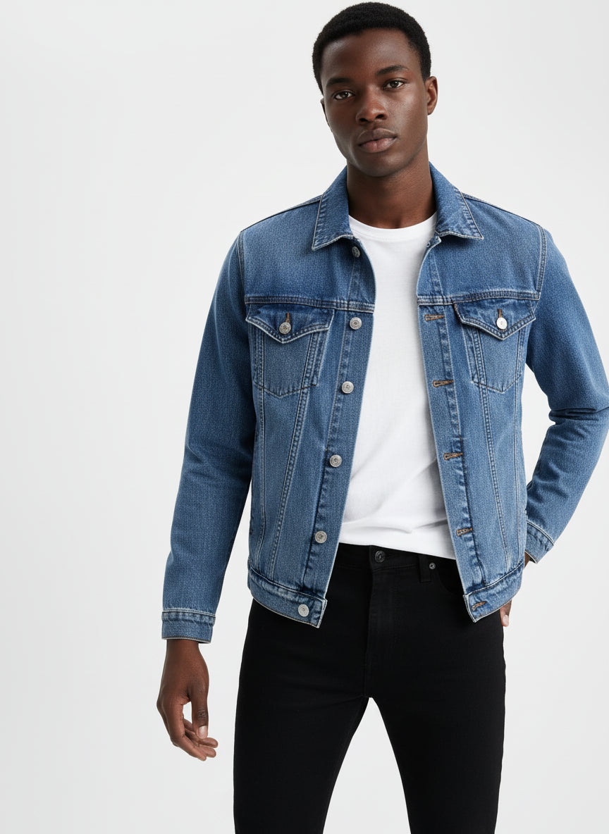 Classic Blue Denim Jacket | Street-Style Essential