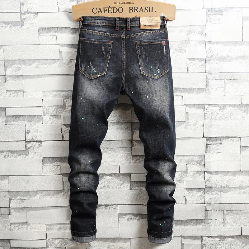 Men’s Slim-Fit Pencil Jeans