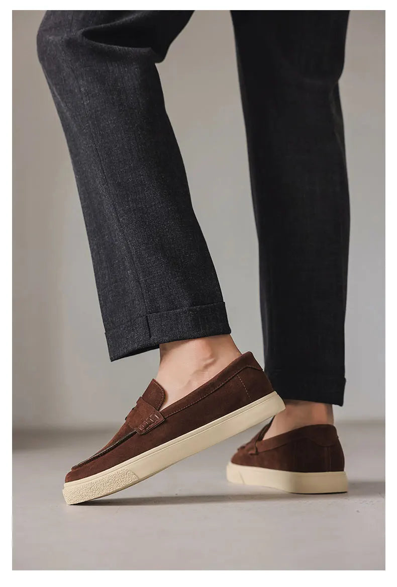 Suede Leather Men’s Loafers