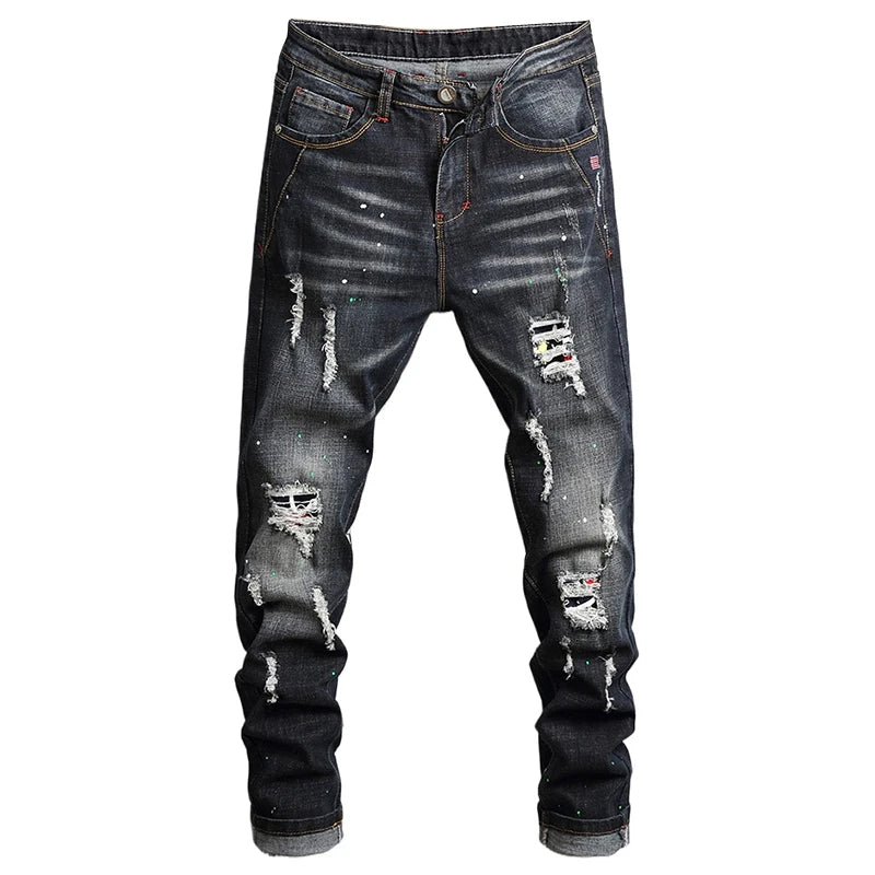 Men’s Slim-Fit Pencil Jeans