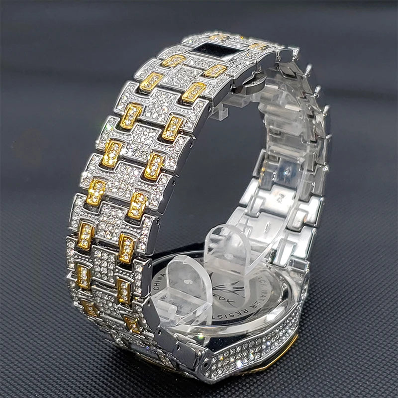 Luxury Iced Out Diamond Men's Watch