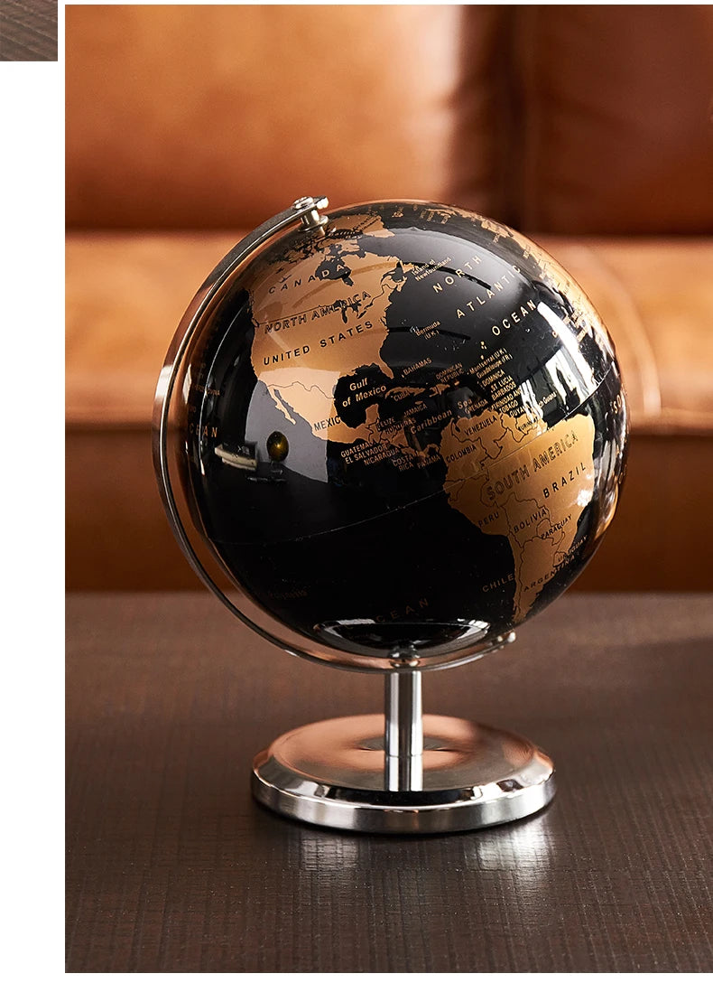 Retro World Globe Modern Learning World Map Globe