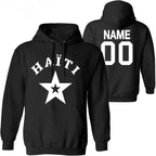 Haiti Flag Sweatshirt – Personalized Name & Number | Men & Youth College Style