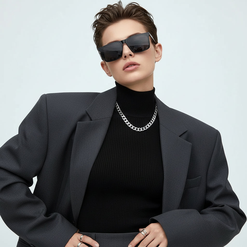 Vintage Square Sunglasses – Unisex