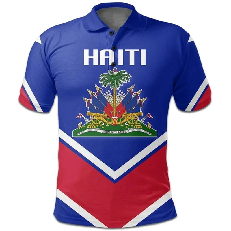 Haiti Flag Polo Shirt