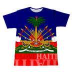 Haitian Flag T-Shirt – Men’s 3D Printed Crew Neck Tee