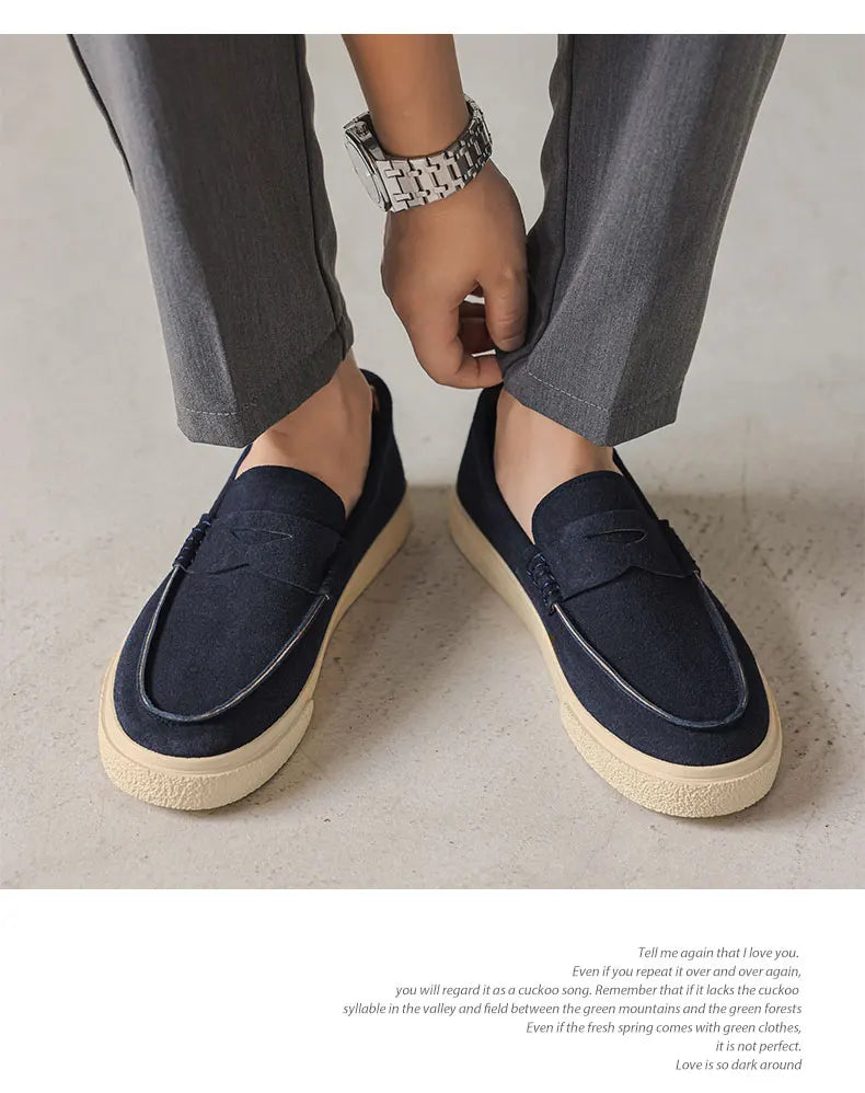 Suede Leather Men’s Loafers