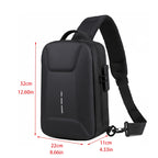 Anti-Theft Crossbody Chest Pack with USB Charging Port – Fashion Business Travel Shoulder Bag