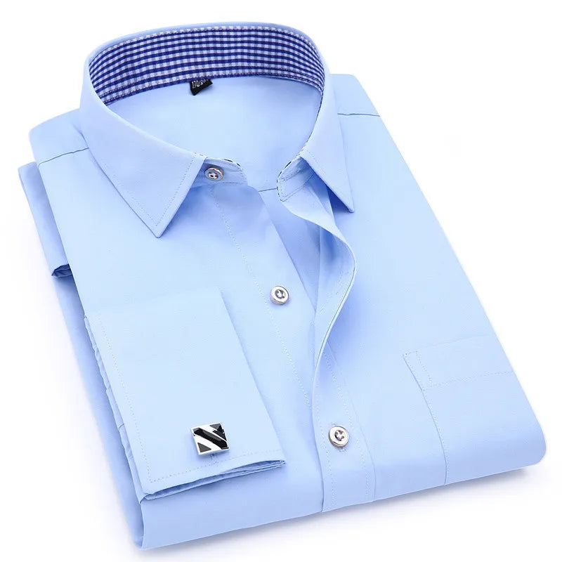 6XL Premium French Cuff Slim Fit Shirt