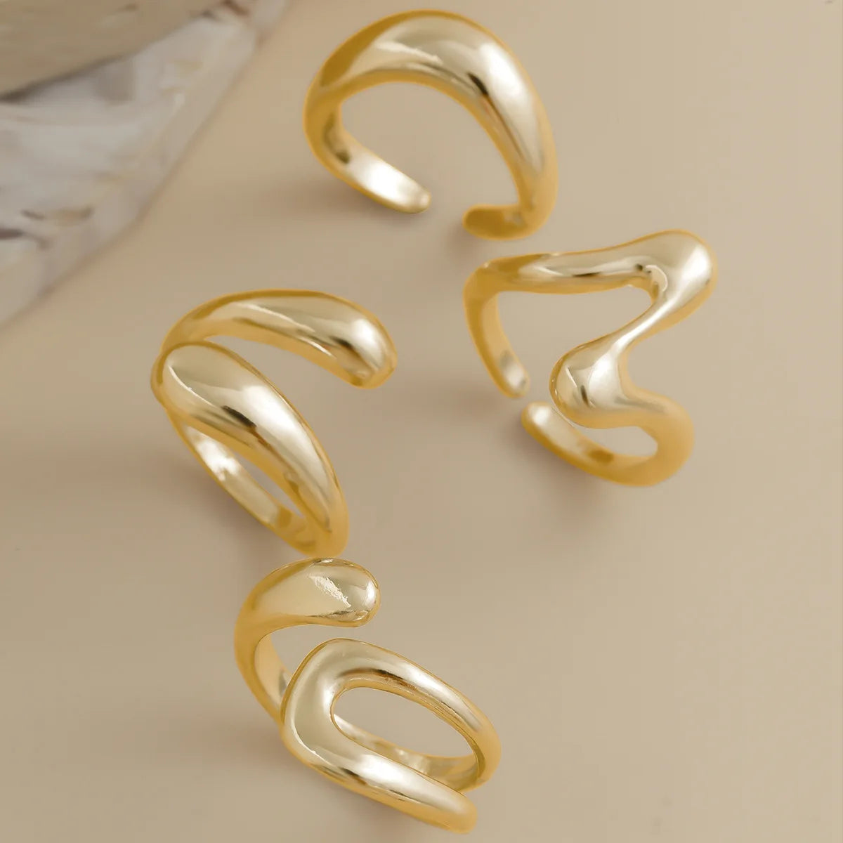 Gold Punk Ring Set for Men & Women