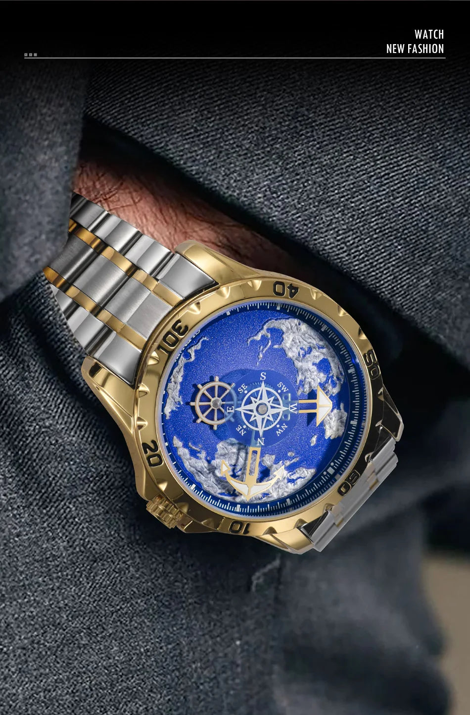 Men’s Nautical Series Traveler Watch