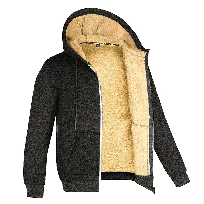 Winter Lambswool Hooded Jacket