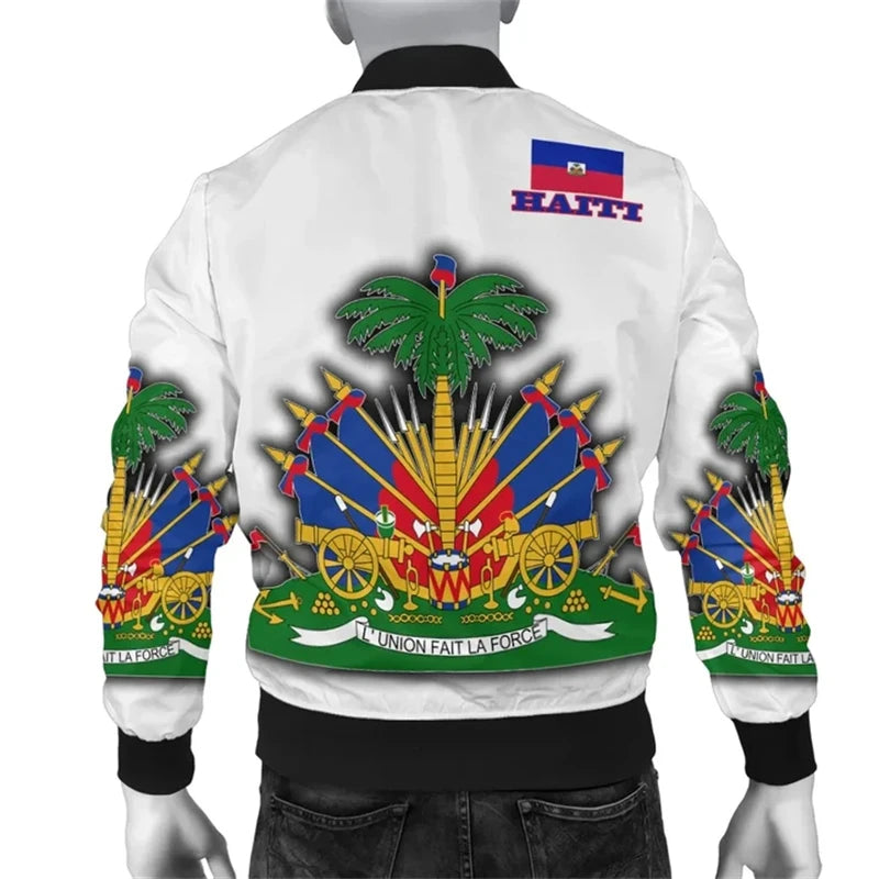 Haiti Flag 3D Bomber Jacket