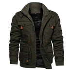Men's All-Weather Tactical Bomber Jacket - Winter Hooded Coat