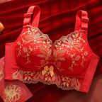 Lace-Trimmed Push-Up Bra