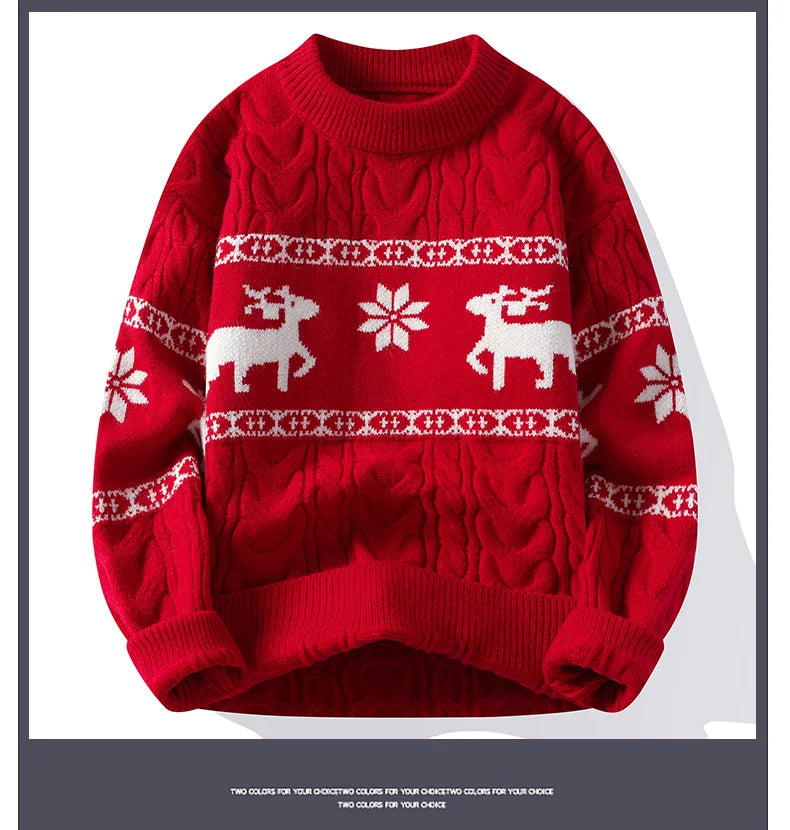Deer Knit Sweater for Men