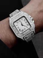 Men's Elegance Black Diamond Quartz Watch