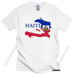 Cool Men's Haiti Map Flag T Shirt