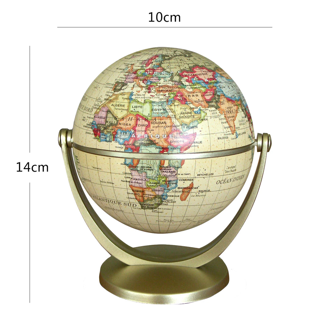 Retro World Globe Modern Learning World Map Globe