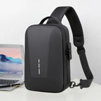 Anti-Theft Crossbody Chest Pack with USB Charging Port – Fashion Business Travel Shoulder Bag