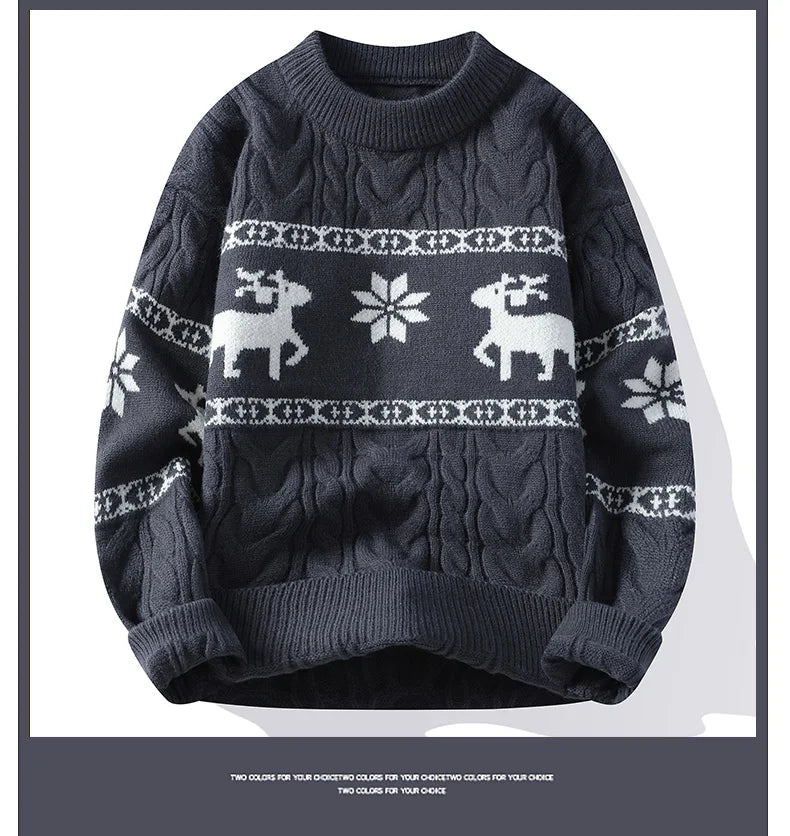 Deer Knit Sweater for Men