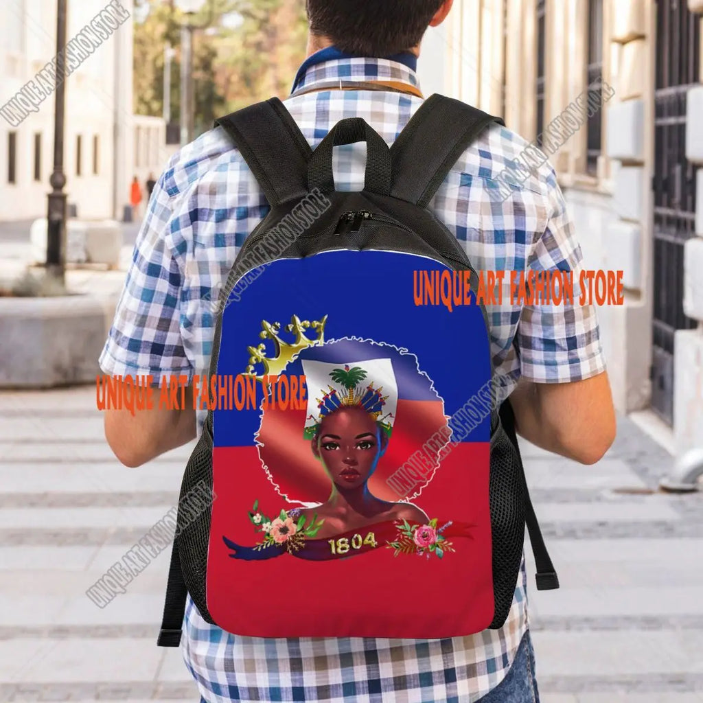 Haitian Queen 1804 Flag Laptop Backpack