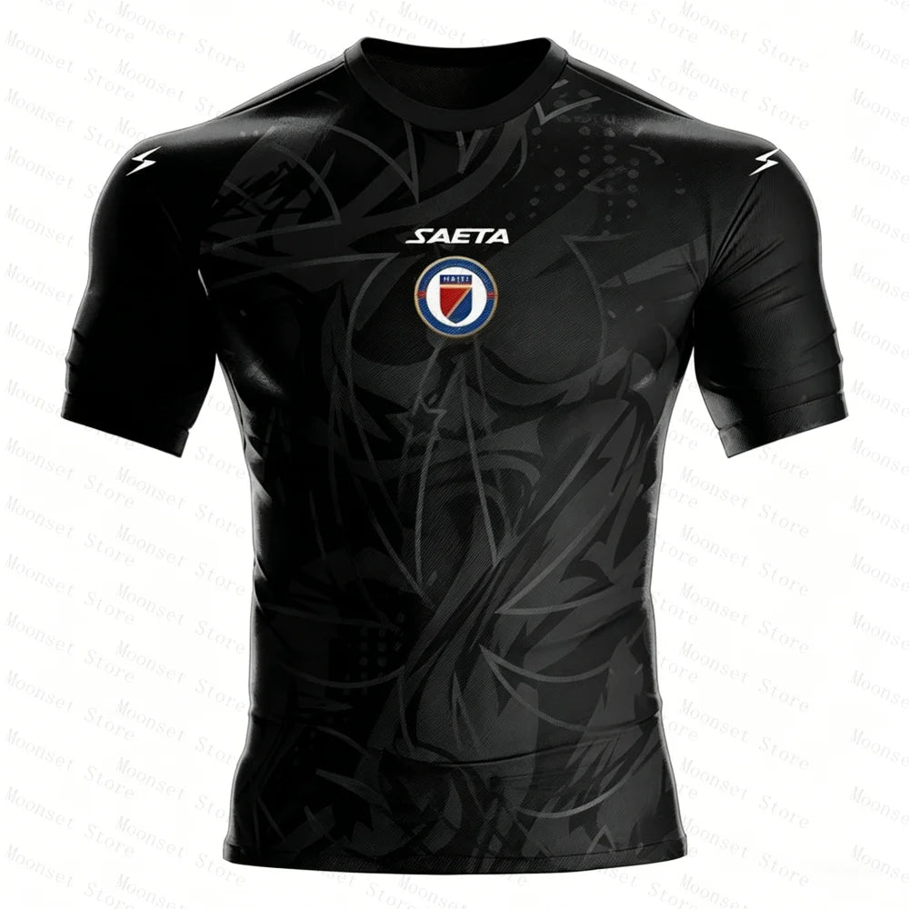 Youth Haiti Soccer Jersey | Short Sleeve Athletic Training Top