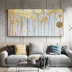 Large Hand-Painted Abstract Oil Painting