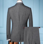 Men’s Elegant 3-Piece Suit – Blazer, Vest & Pants