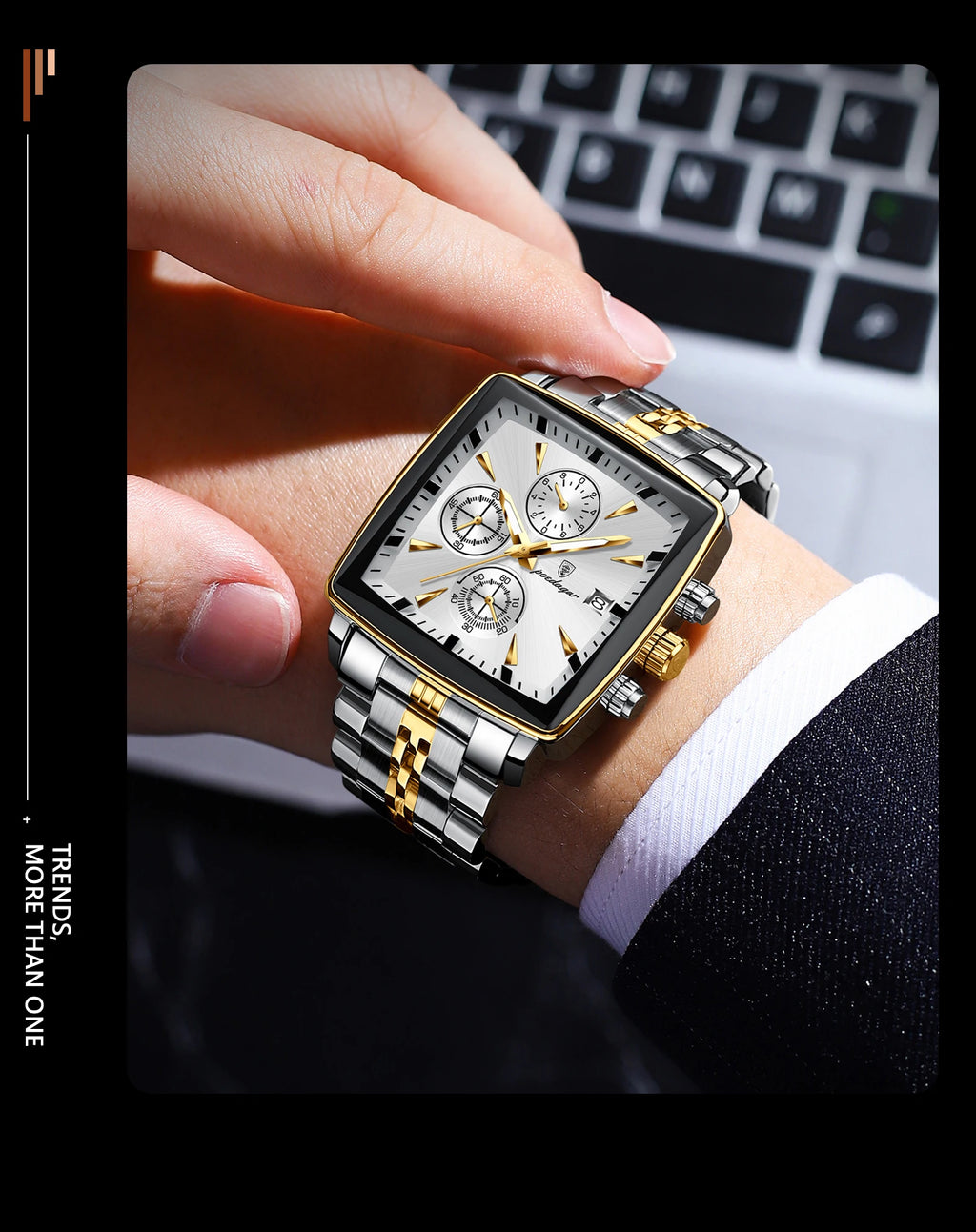 Premuim Men's Square Sports Watch