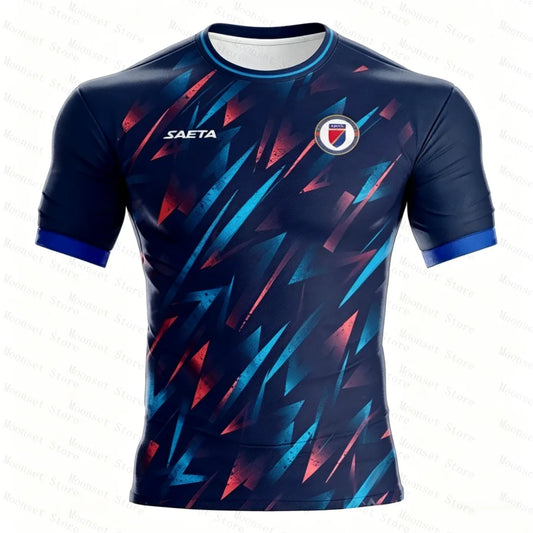 Youth Haiti Soccer Jersey | Short Sleeve Athletic Training Top