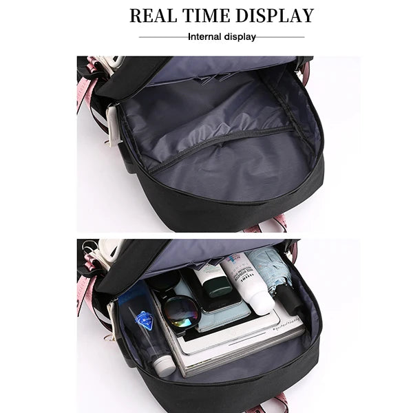 Lilo & Stitch Adventure Backpack – Cartoon Print School Bag for Teens, Kids