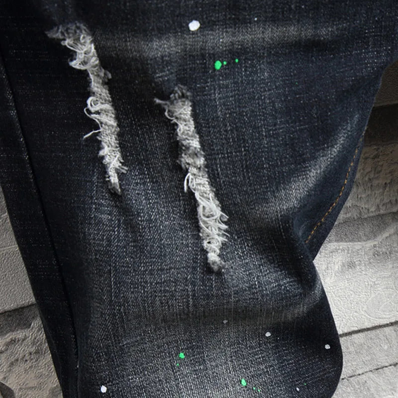 Men’s Slim-Fit Pencil Jeans